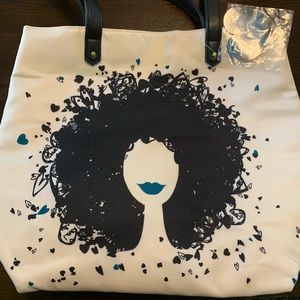 Curly haired tote